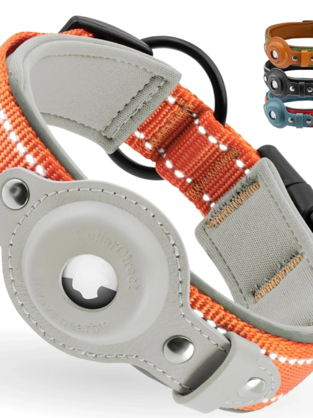 Airtag Dog Collar Small Reflective Orange CollarDirect NIB/NWT